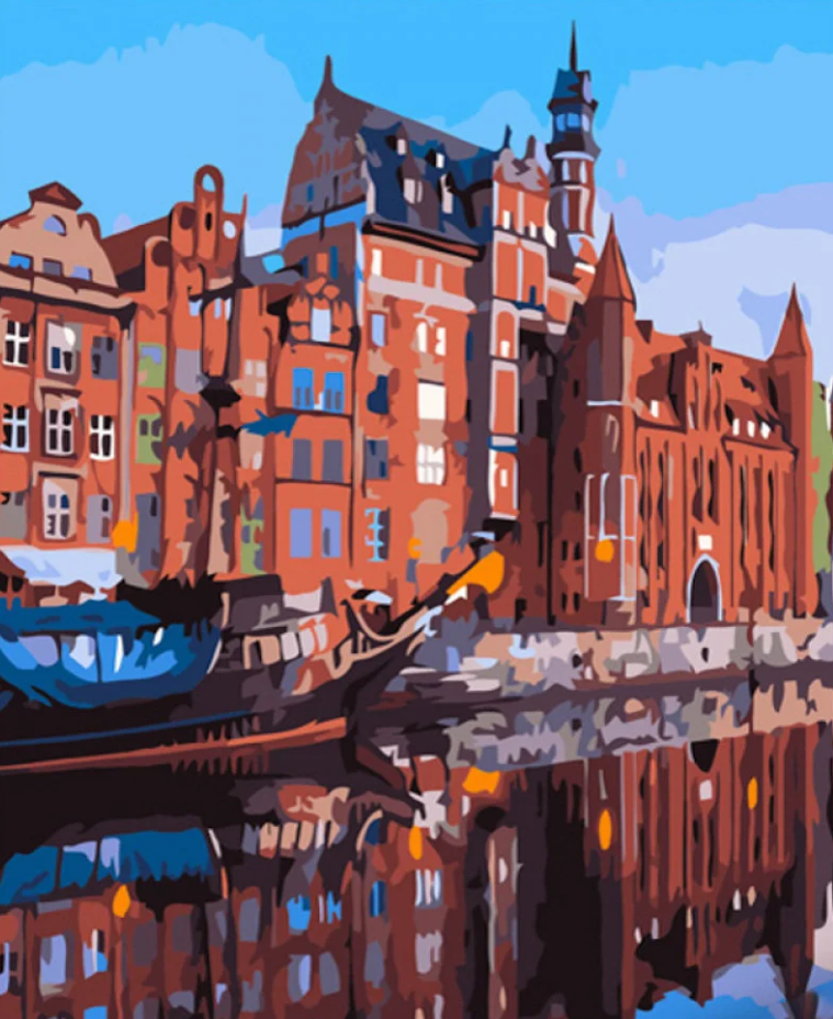 Картина по номерам Strateg Набережная в Европе 40x50 см (GS715)