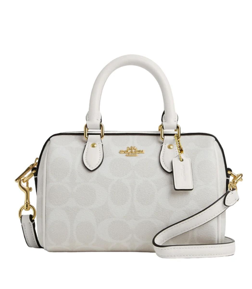 Сумка жіноча Coach Mini Rowan Crossbody In Signature Canvas White CS183 (469913)