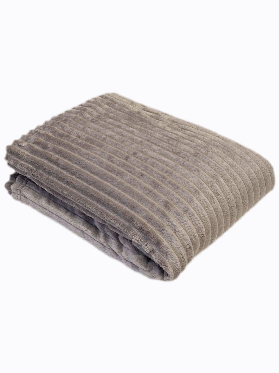 Плед флисовый Шарпей Colorful Home 150x200 см Серо-бежевый (2124)