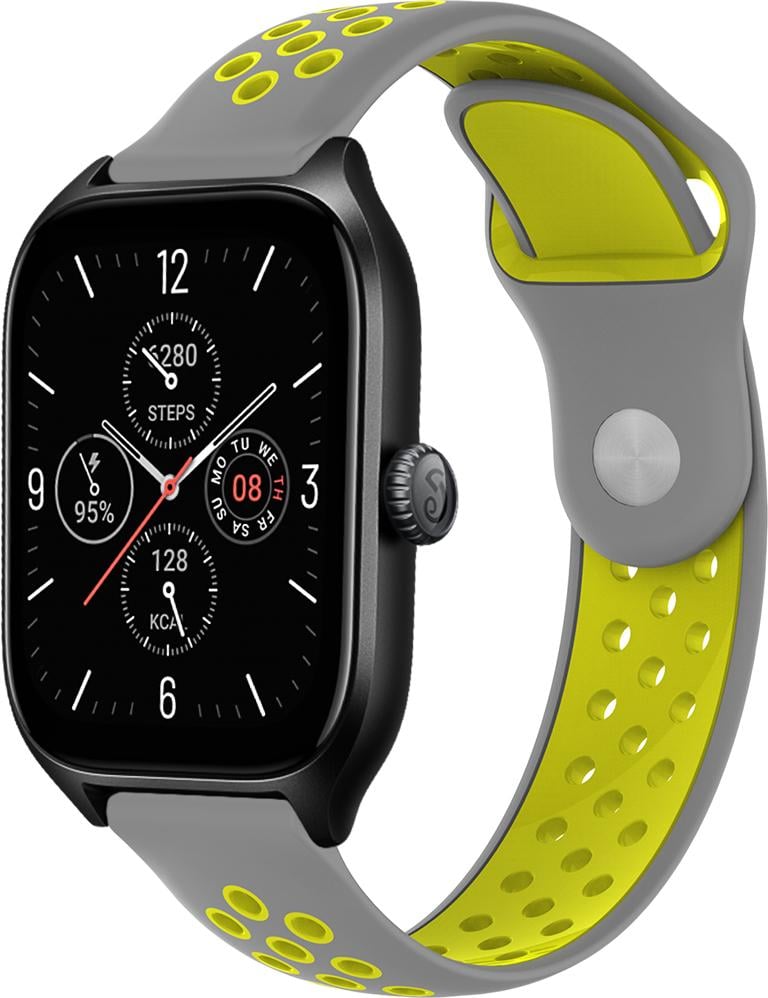 Ремешок Sport для Amazfit GTS 4/mini Gray/Yellow (29454-63)