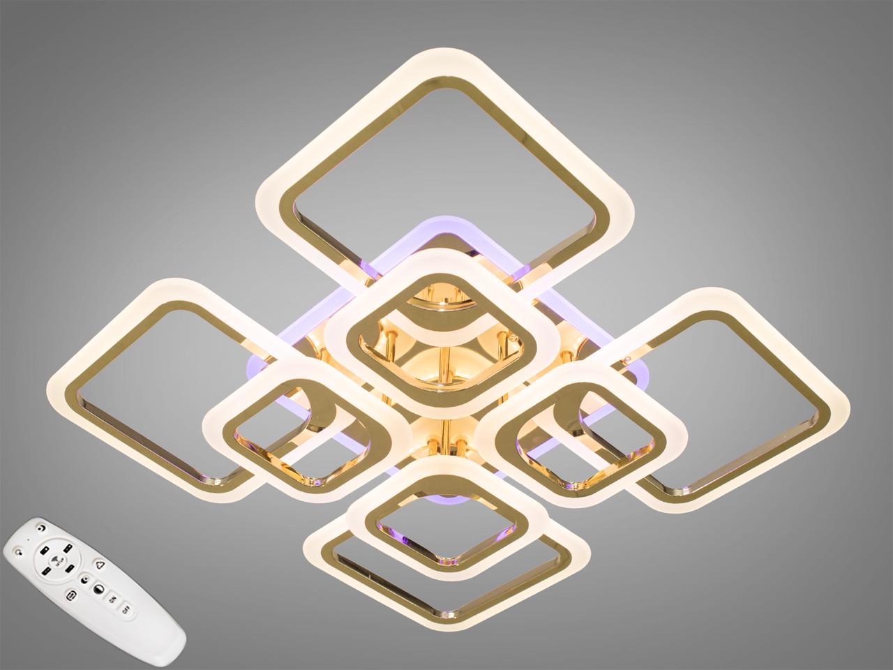 Люстра з димером LED A8060/4+4G 3col dim (2437596989)