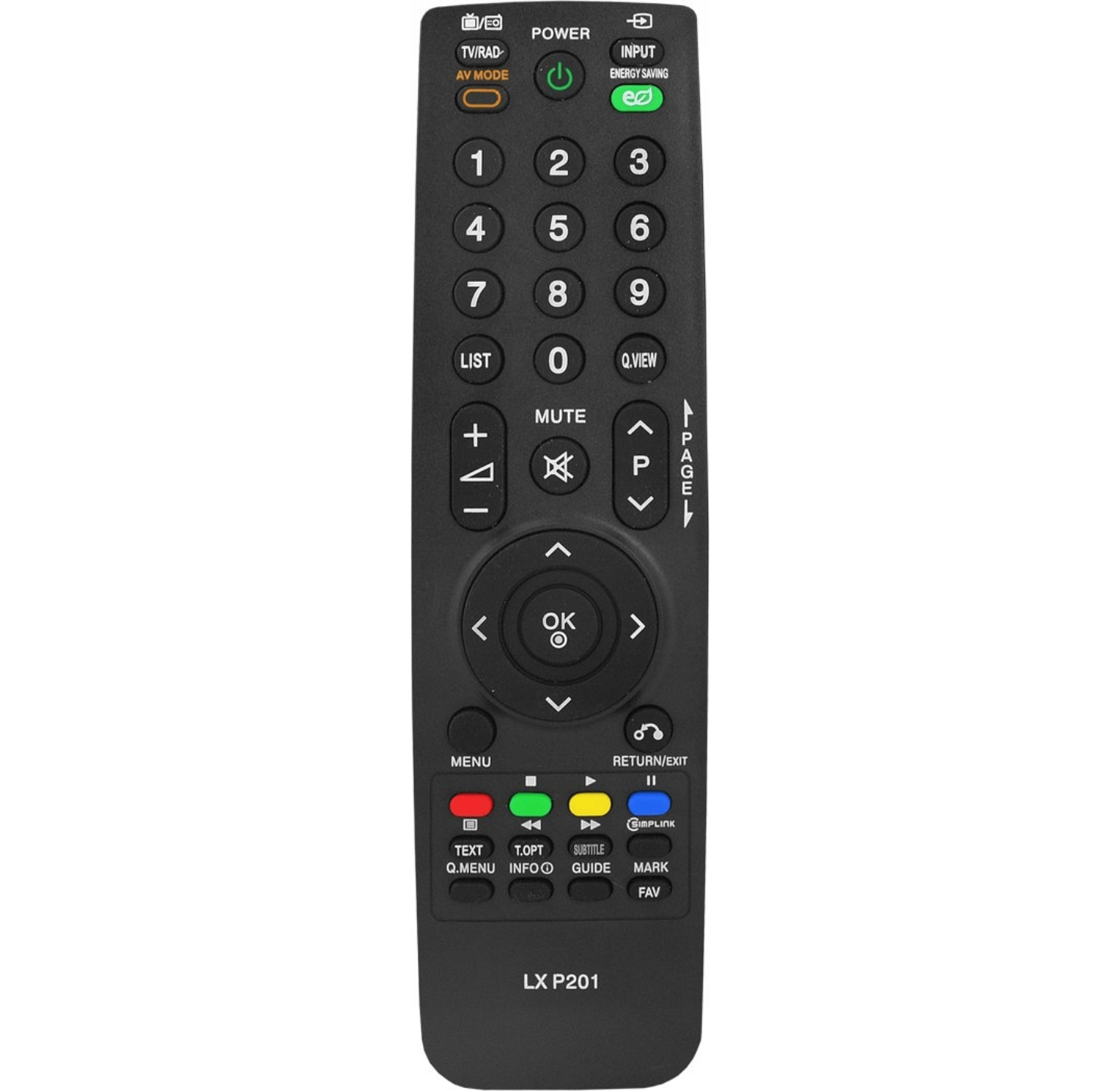 Пульт дистанционного управления для телевизоров LG универсальный (XJ5730)