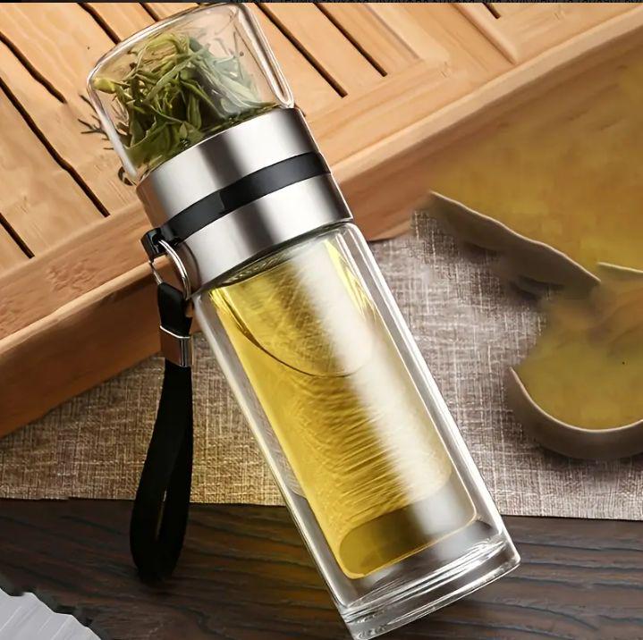 Термос-заварник для чаю з подвійною колбою скляний 500 мл (2731065079) - фото 6 Термос-заварник для чаю з подвійною колбою скляний 500 мл (2731065079) - фото 6