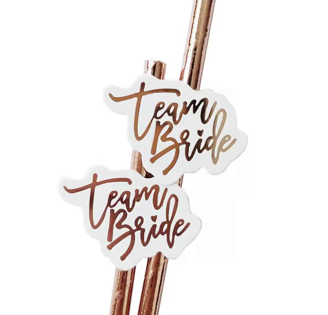 Трубочка для девичника Bride Party Розовое золото (29011858) - фото 3 Трубочка для девичника Bride Party Розовое золото (29011858) - фото 3