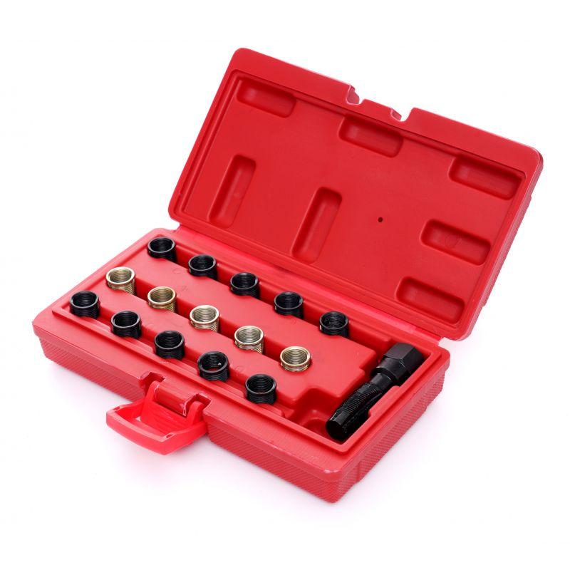 Набор для восстановления резьбы свечи зажигания Kraft&Dele KD10592 16 эл.