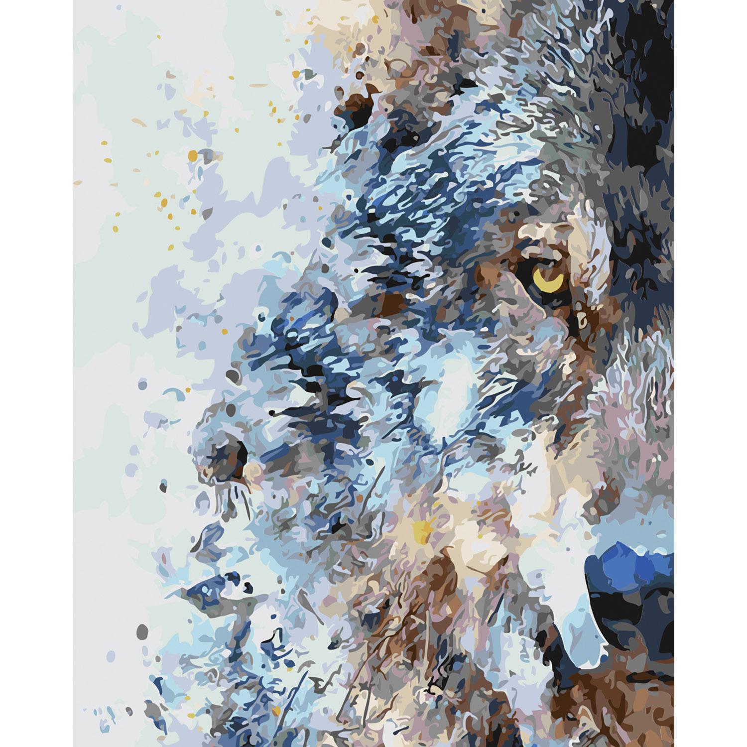 Картина за номерами Strateg Погляд ватажка 40х50 см (SY6063)