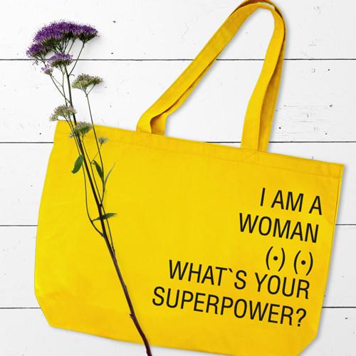 ЭКО-сумка Presentville Market MAXI I am a woman What`s your superpower? (KOTX 20A008)