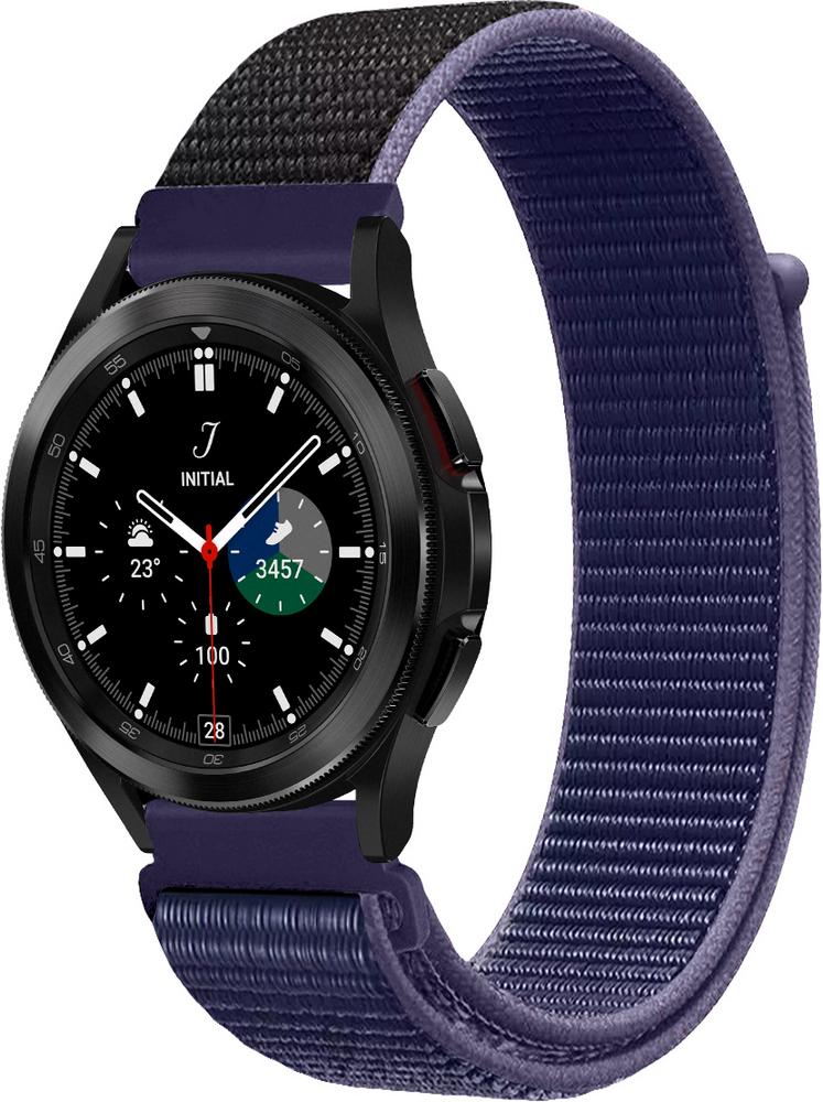 Ремінець нейлоновий Sport Loop для Galaxy Watch 4 Classic 46 мм Midnight Blue (22395-4D) Ремінець нейлоновий Sport Loop для Galaxy Watch 4 Classic 46 мм Midnight Blue (22395-4D)