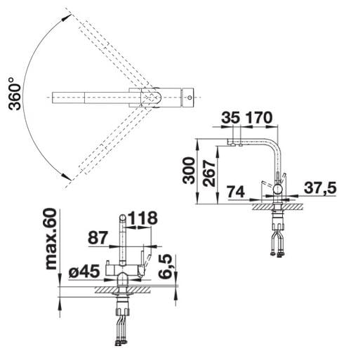 Смеситель кухонный Blanco FONTAS II (3197) - фото 5 Смеситель кухонный Blanco FONTAS II (3197) - фото 5