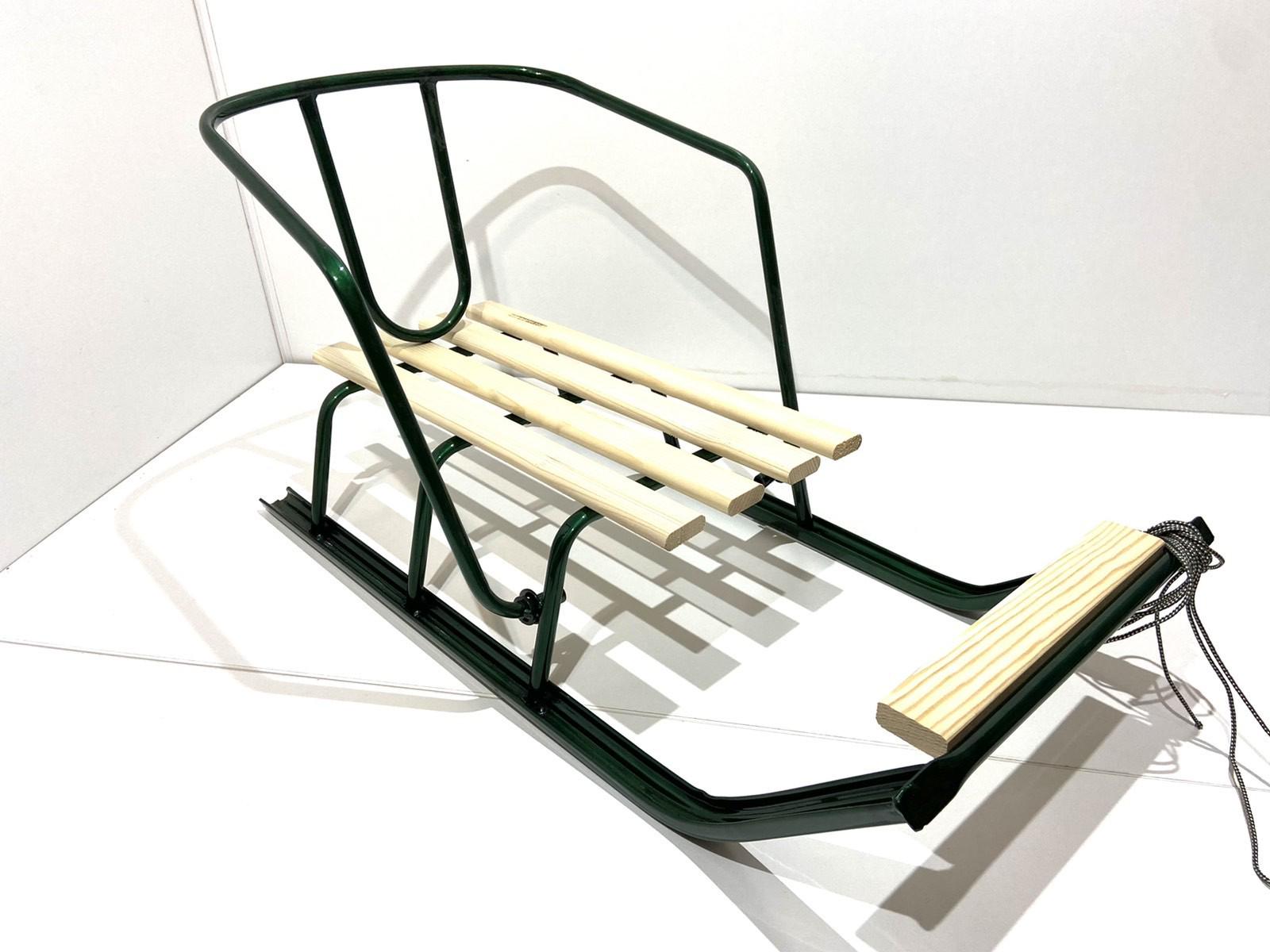 Санки со спинкой Спутник модель 1 стальные Темно-зеленый (41145963)