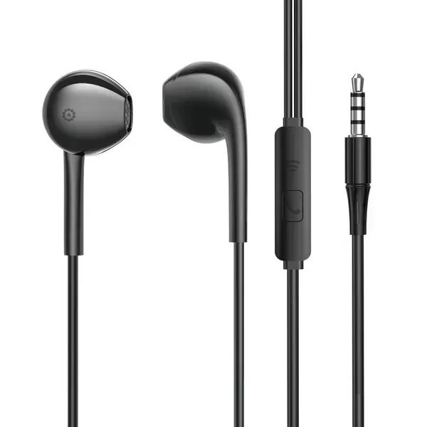 Наушники с микрофоном Aspor A219 Stereo Earphone 3,5 мм Черный (1858272871)