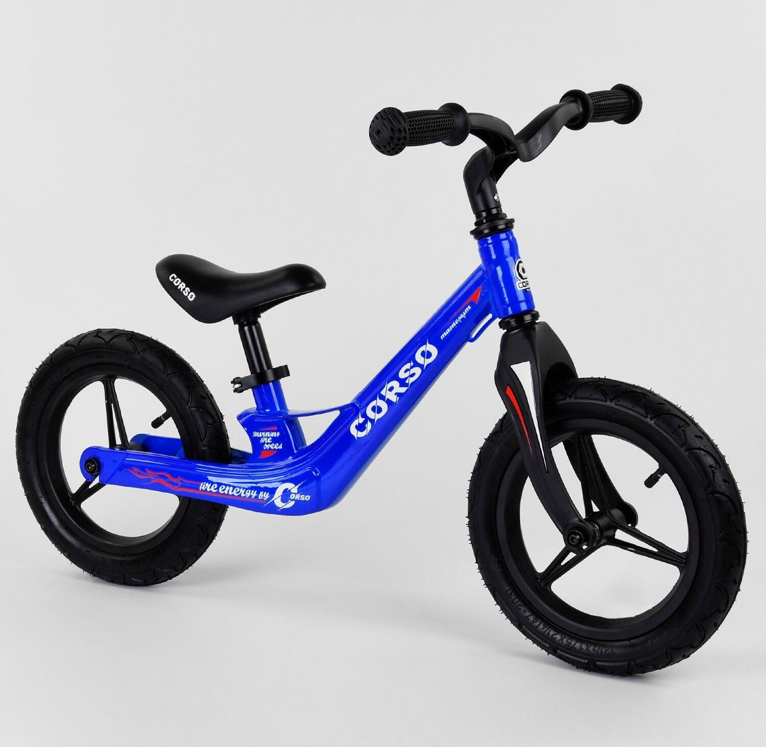 Велобіг дитячий Corso на магнієвій рамі/колеса надувні 12"/з магнієвим кермом (39182)