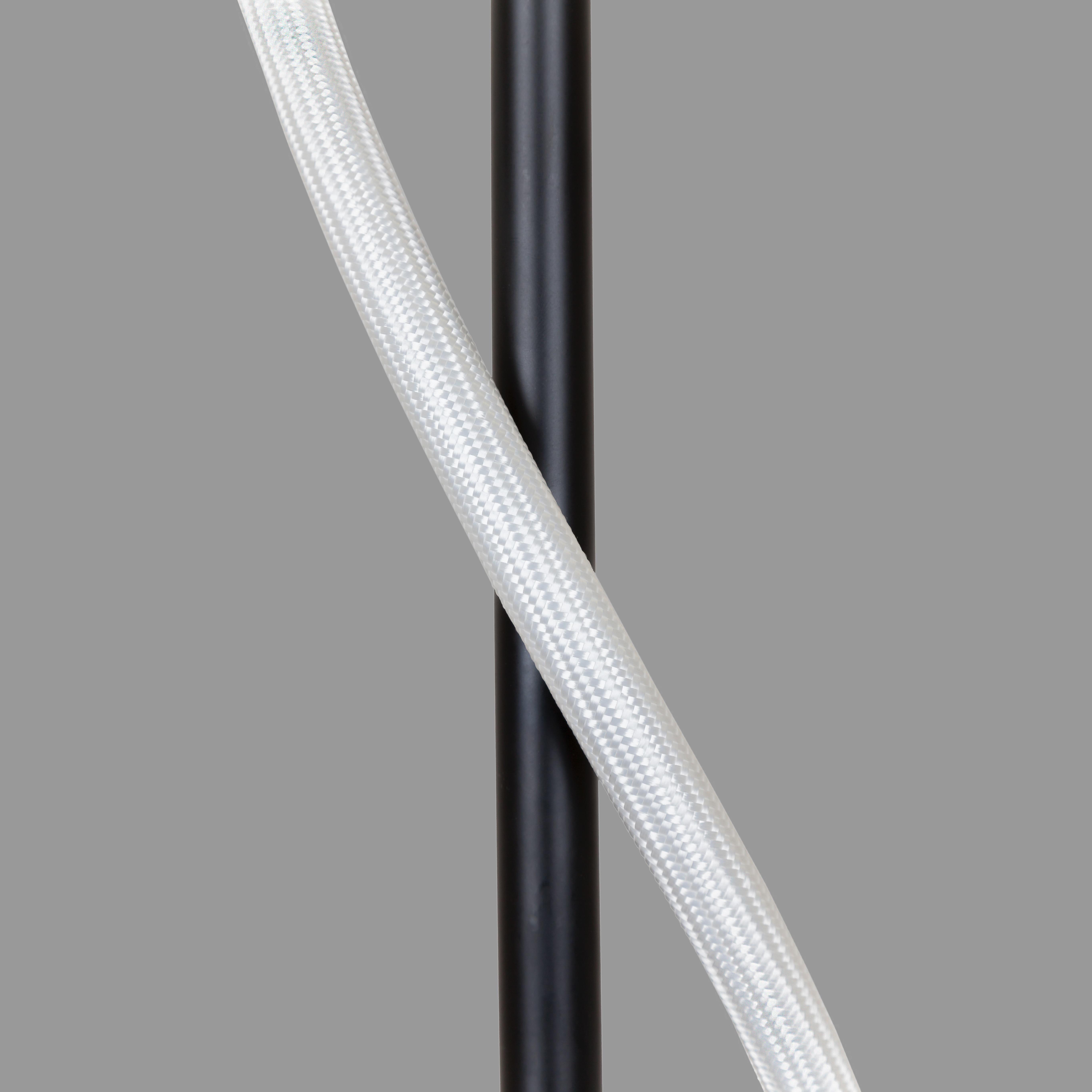 Торшер Арт-деко из гибкого каната 150 см Черный (81-F3038 1500 BK) - фото 3
