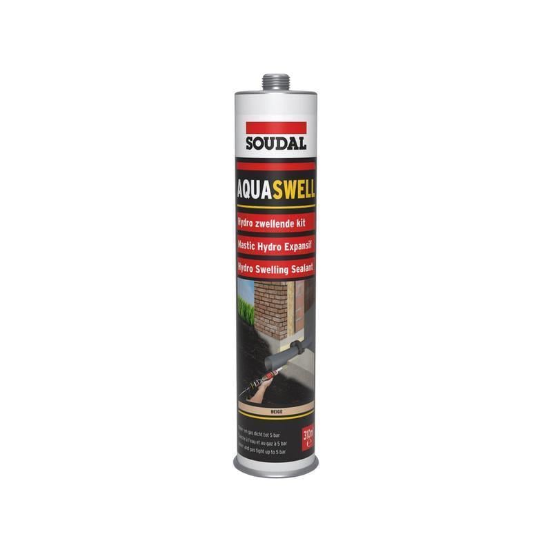 Герметик полиуретановый SOUDAL AQUASWELL 300 мл 3 шт. Бежевый (000020000000074100)
