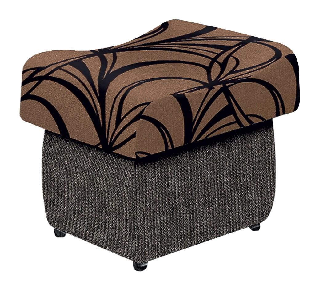 Пуф мягкий Modern Бокал с коробом дерево/текстиль Серый (49822)