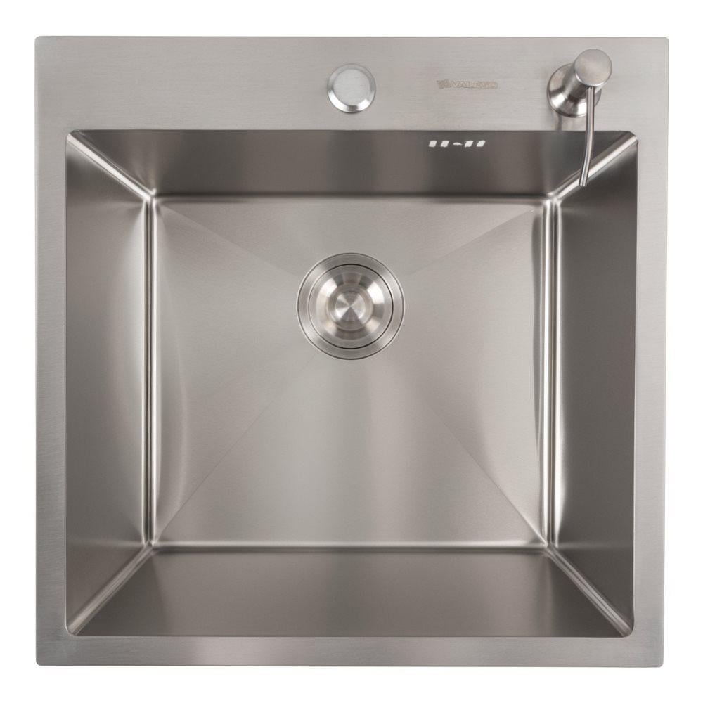 Кухонний комплект Valeso Handmade мийка нержавійка 50x50 см змішувач 56 NESP (000050609) - фото 4 Кухонний комплект Valeso Handmade мийка нержавійка 50x50 см змішувач 56 NESP (000050609) - фото 4
