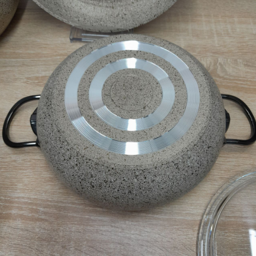 Набір каструль зі сковорідкою OMS з антипригарним покриттям 7 предметів (3051-sandy) - фото 6 Набір каструль зі сковорідкою OMS з антипригарним покриттям 7 предметів (3051-sandy) - фото 6