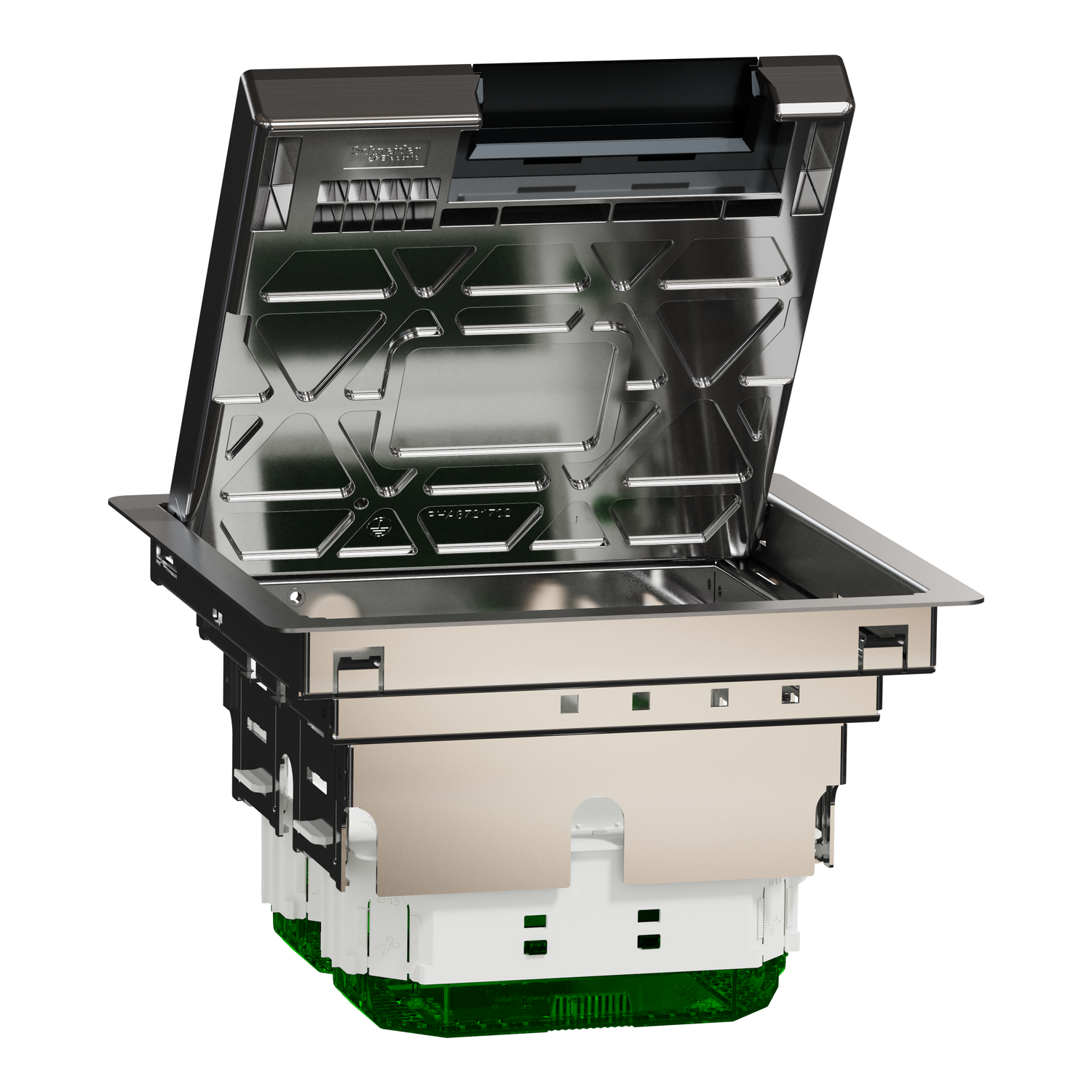 Лючок підлоговий Schneider Electric Unica 4 модулі 200x82x200 мм метал (INS52121)