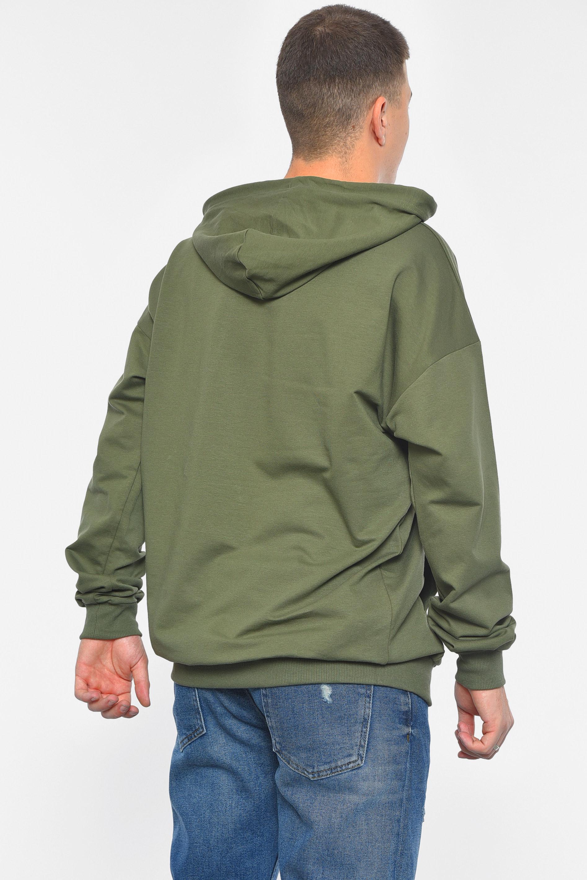 Худи мужское XL Хаки (189675) - фото 3