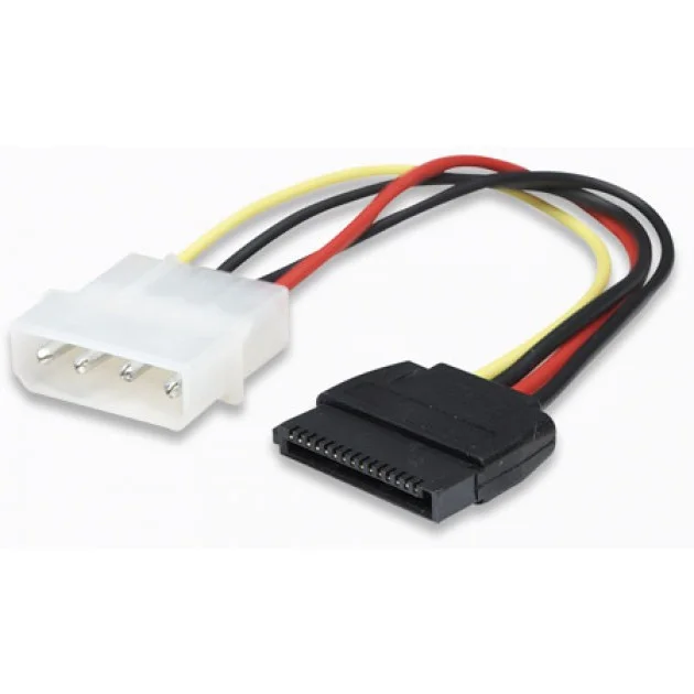 Кабель живлення Manhattan Molex 4pin-SATA 15pin 16 см (00026) - фото 2