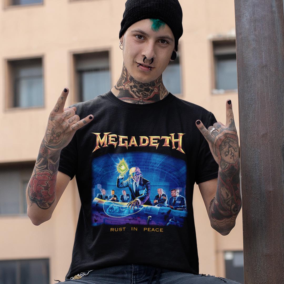 Футболка унисекс Megadeth Rust In Peace 2XL Черный (00000008826)