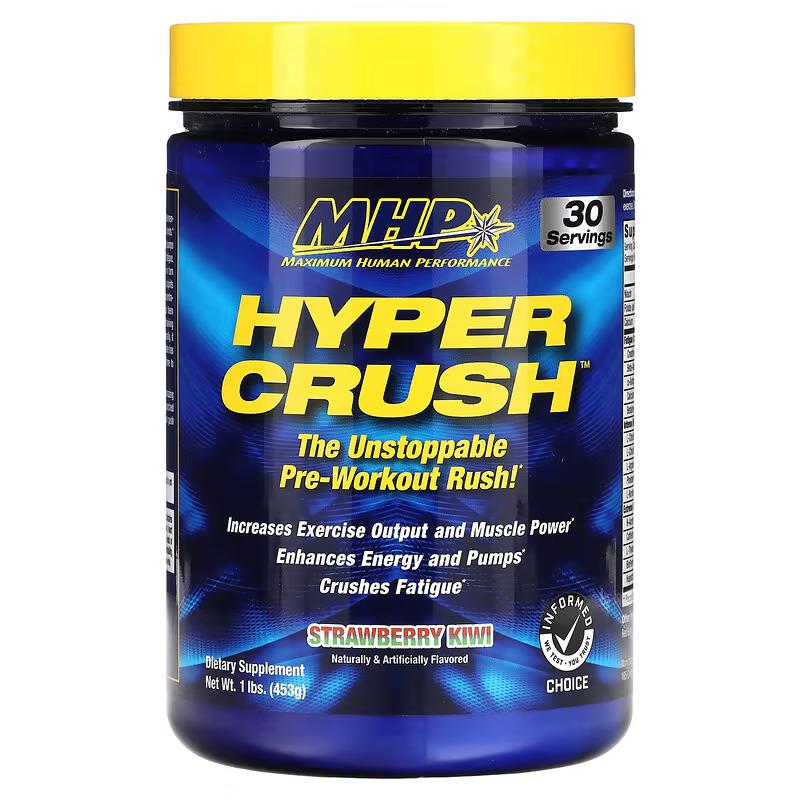 Предтренировочный комплекс MHP Hyper Crush Pre-Workout Strawberry Kiwi 453 г