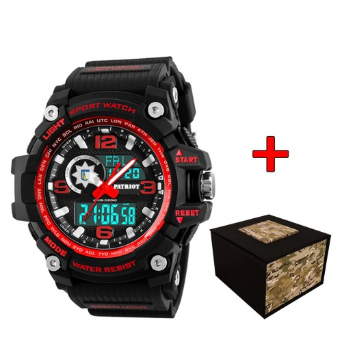 Наручные часы Patriot 012BKRDPO Черный/Красный (2101028573) - фото 2 Наручные часы Patriot 012BKRDPO Черный/Красный (2101028573) - фото 2