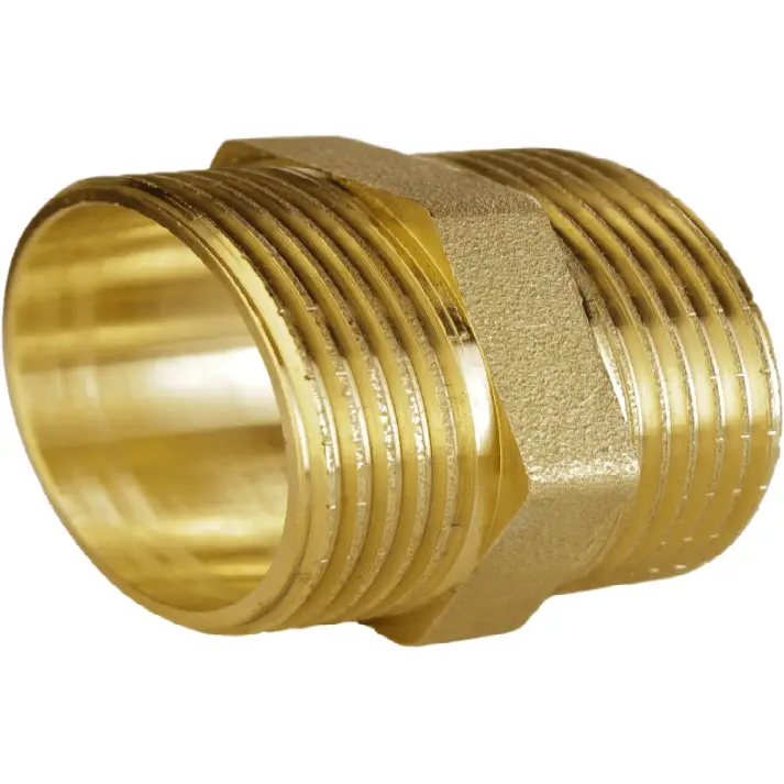 Ніпель штампований латунний 1" ЗРх1" ЗР (А0506А VA) - фото 4 Ніпель штампований латунний 1" ЗРх1" ЗР (А0506А VA) - фото 4