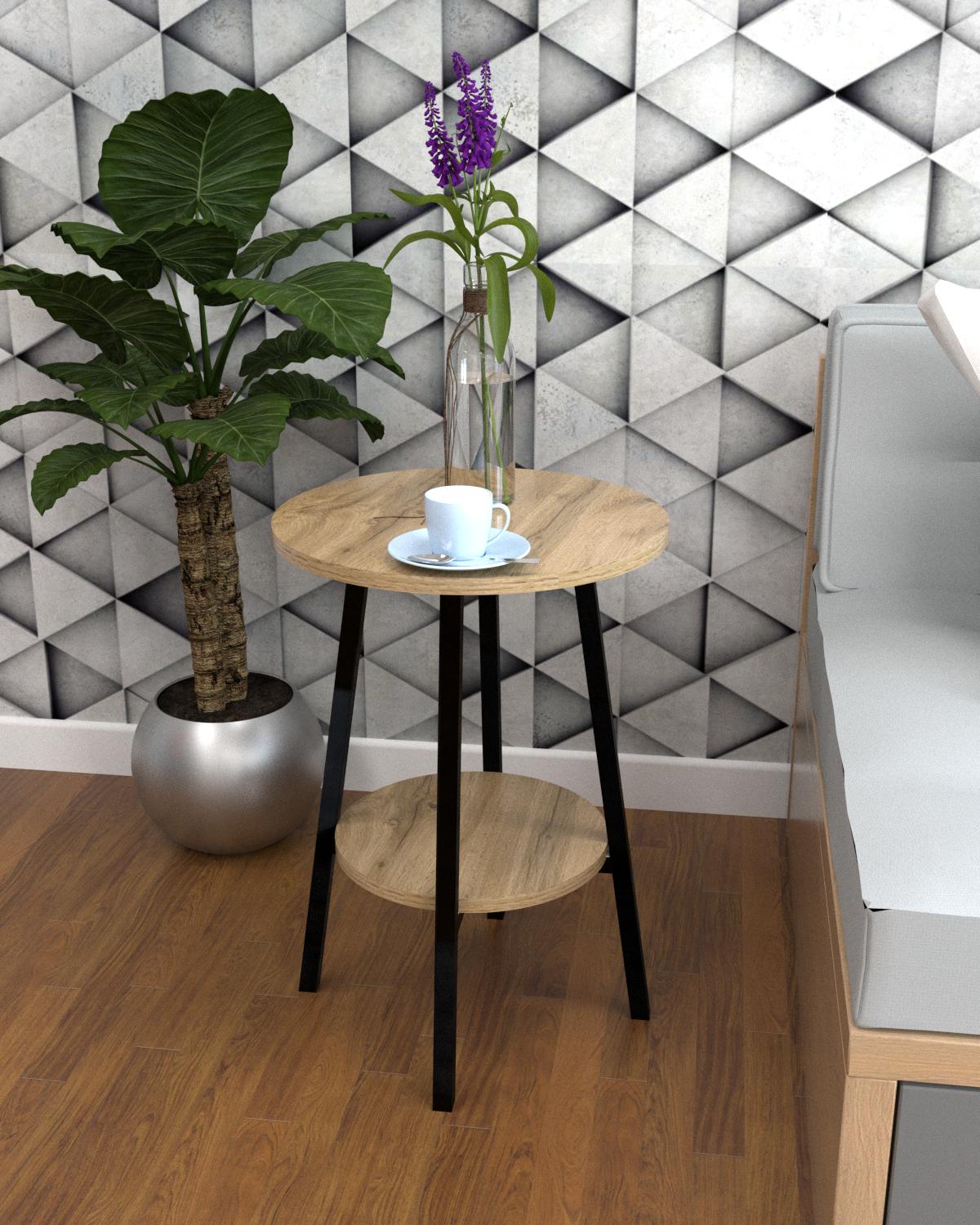 Журнальный столик EcoLoft Ореста DSP-1375-1 в стиле лофт Дуб Аппалачи (32173143)