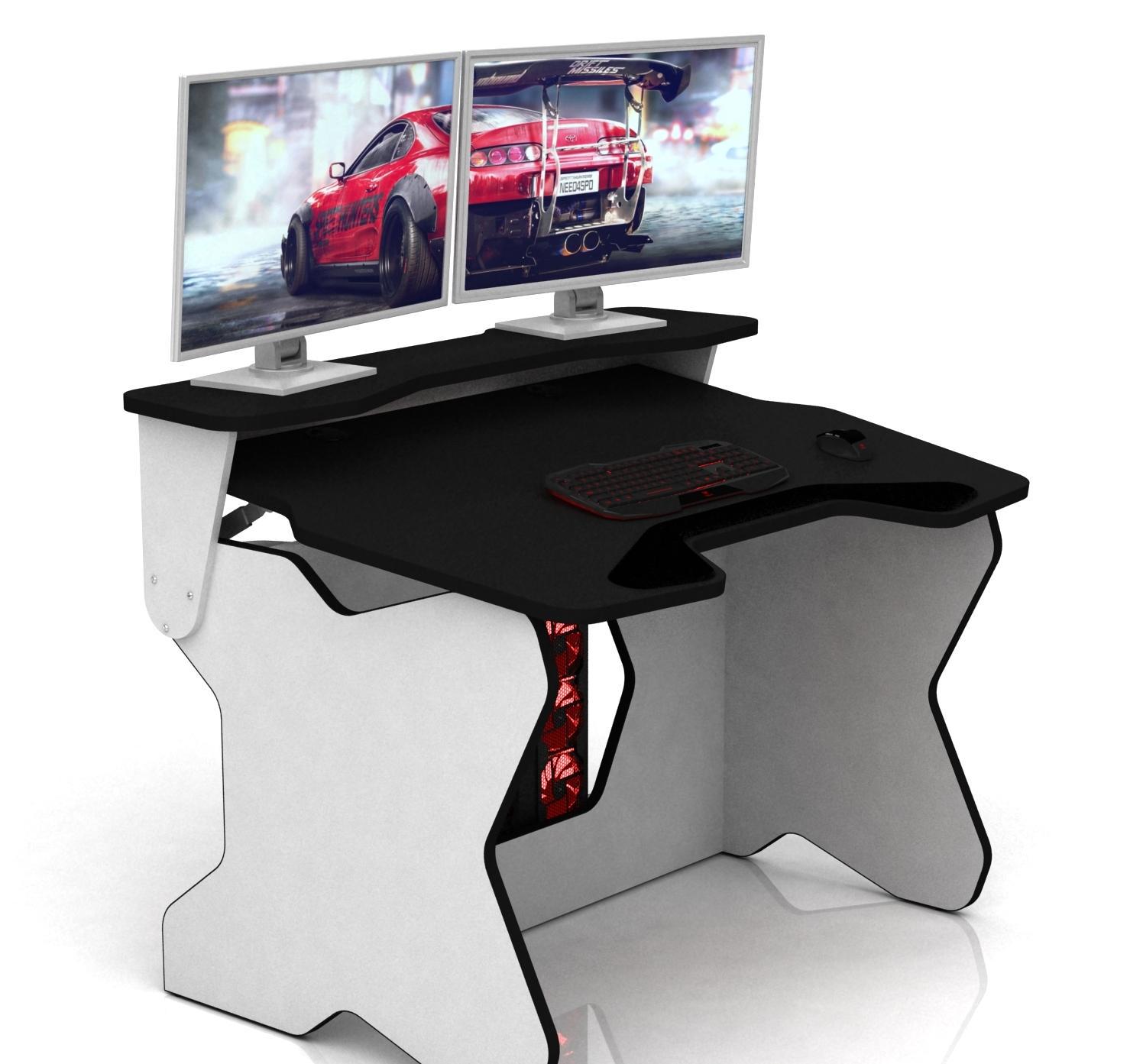 Геймерский стол DX14 CONSTRUCTOR профессиональный трансформированный стол-парта Белый с черным - фото 2 Геймерский стол DX14 CONSTRUCTOR профессиональный трансформированный стол-парта Белый с черным - фото 2