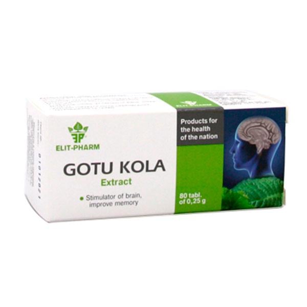 Комплекс для профілактики тиску та кровообігу Elit-Pharm Gotu Cola Extract 80 табл. (000025313)