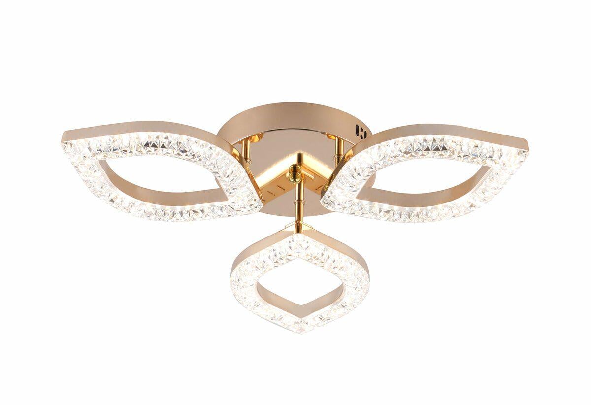 Люстра світлодіодна акрилова 2721/3 GD 30Wх2 (43774)