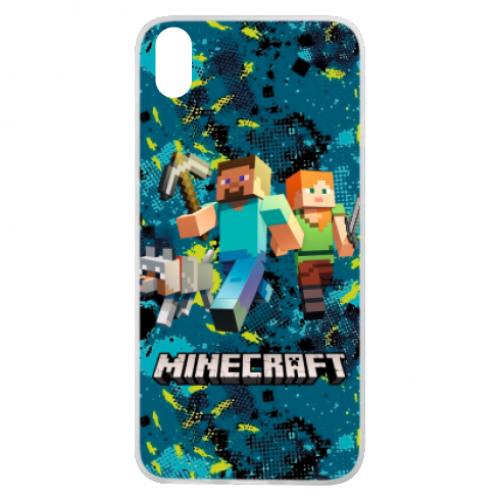Чехол для Xiaomi Redmi 7A Minecraft Steve Alex And Dog