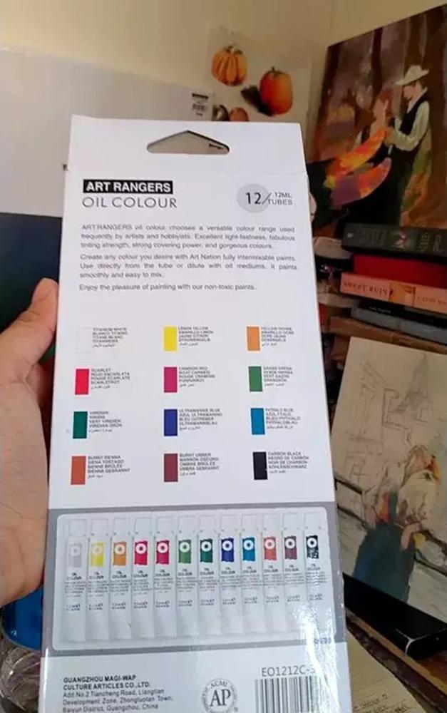 Фарби масляні художні тюбики в коробці 12 кольорів по 12 мл (37-106235) - фото 8