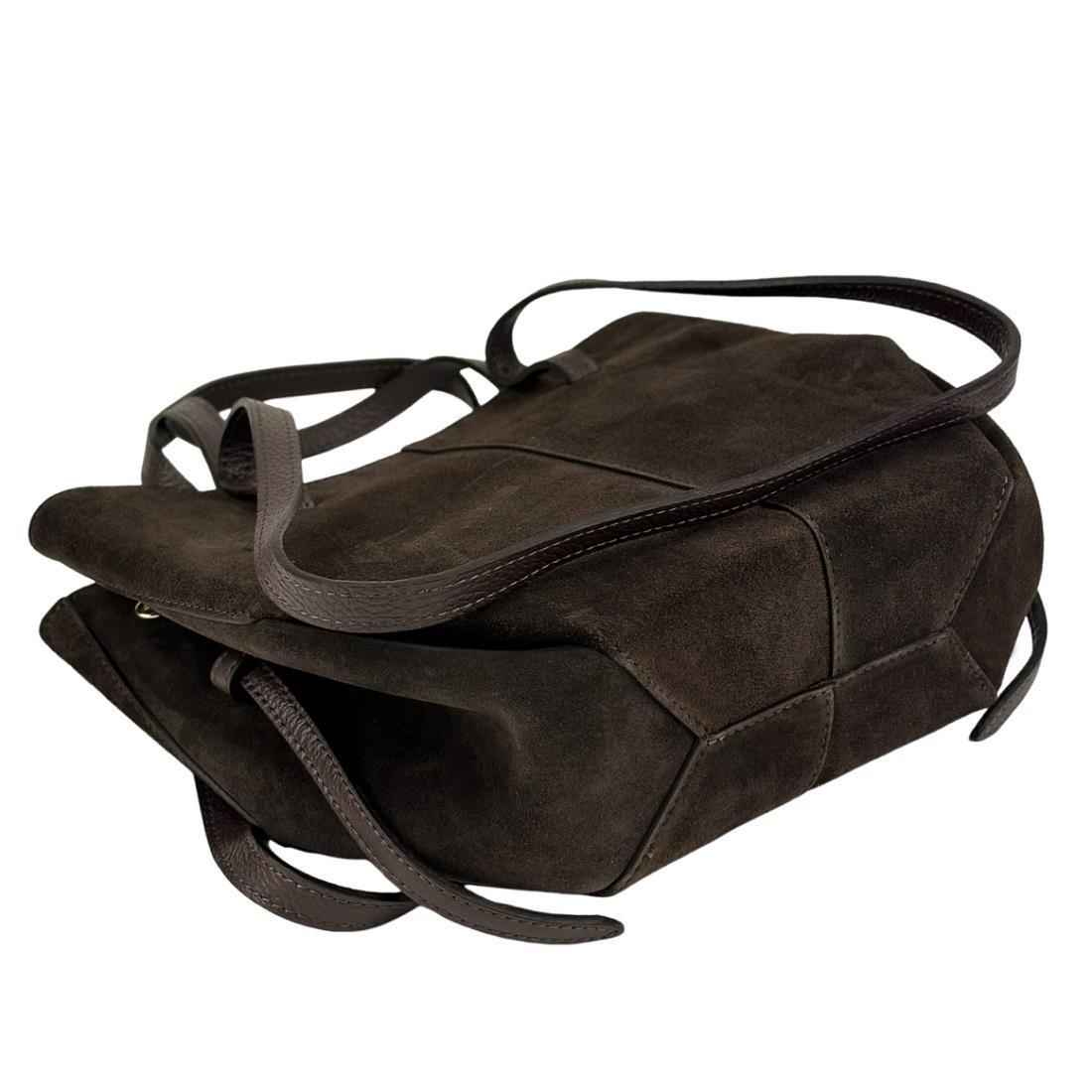 Жіноча сумка замшева Firenze Italy F-IT-7888DB Шоколадний (2656558537) - фото 5