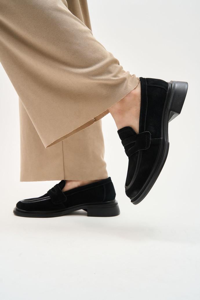 Лоферы женские LONZA р. 39 Черный (192263)