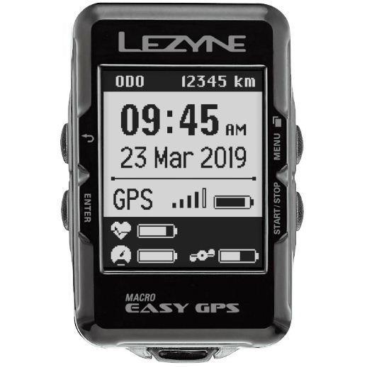 Велосипедний комп'ютер Lezyne GPS Macro Easy GPS Чорний (78720)