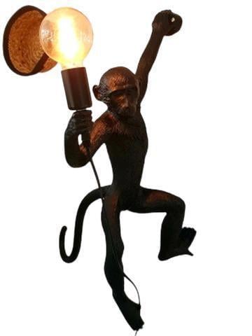 Светильник-бра обезьянка на стену правосторонняя Черный (0026)
