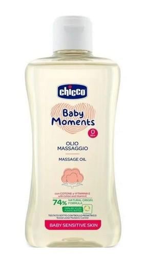 Олія для масажу Chicco Baby Moments для чутливої шкіри 200 мл (143087)