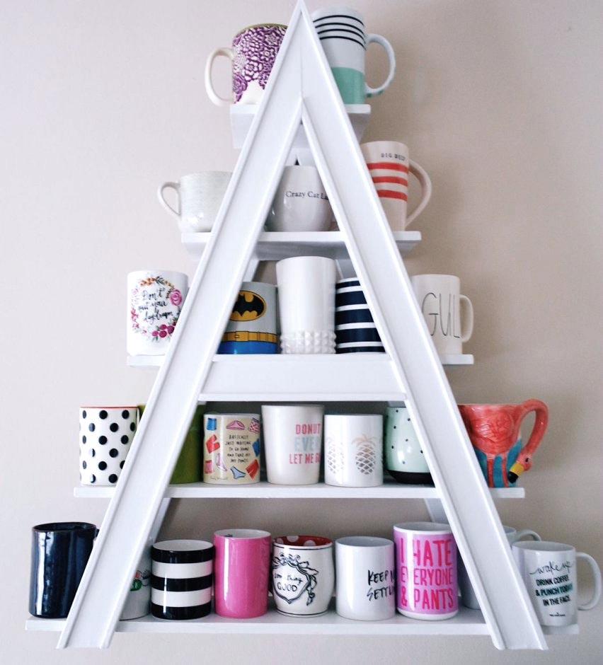 Полка для кружек из дерева Памба Зефир (СДК-009720)