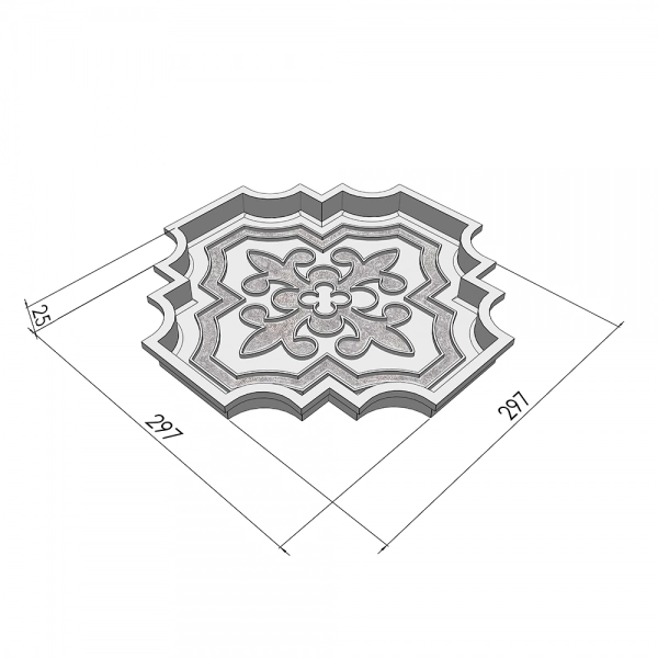 Форми для тротуарної плитки Верес-2007 Лілія велика і мала 25 мм 2 пари (1090402-3292) - фото 4 Форми для тротуарної плитки Верес-2007 Лілія велика і мала 25 мм 2 пари (1090402-3292) - фото 4