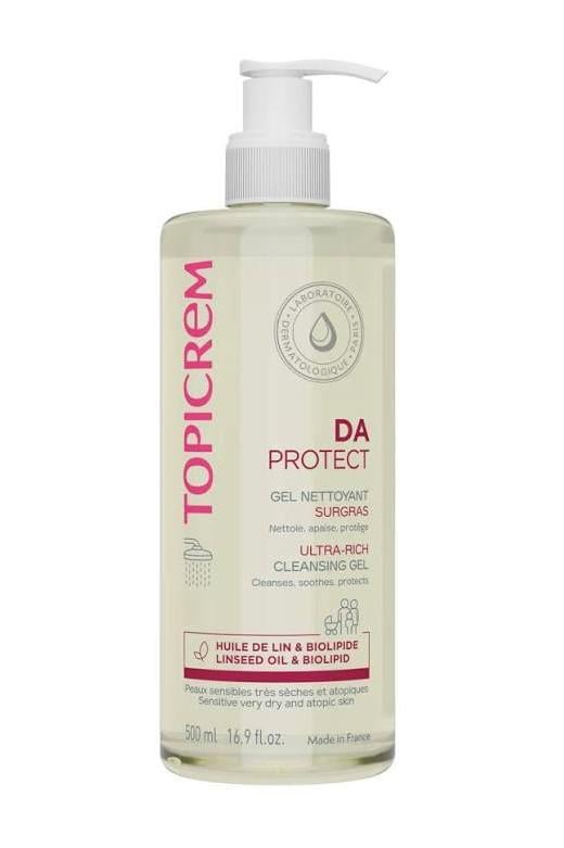 Очищающий гель для лица и тела ультраобогащенный Topicrem DA Ultra-rich Cleansing Gel 500 мл