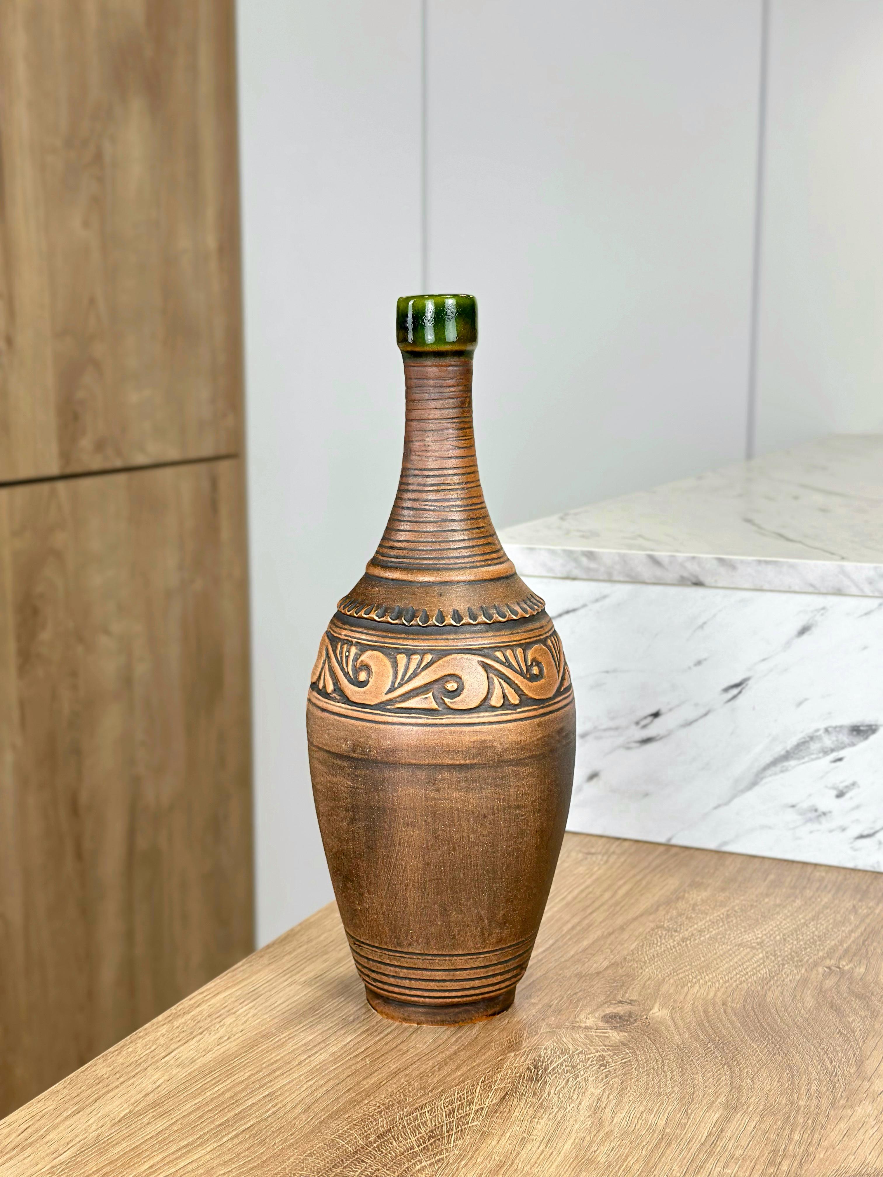 Бутылка без ручки глиняный Гражда 1 л Коричневый (17013-2) Бутылка без ручки глиняный Гражда 1 л Коричневый (17013-2)