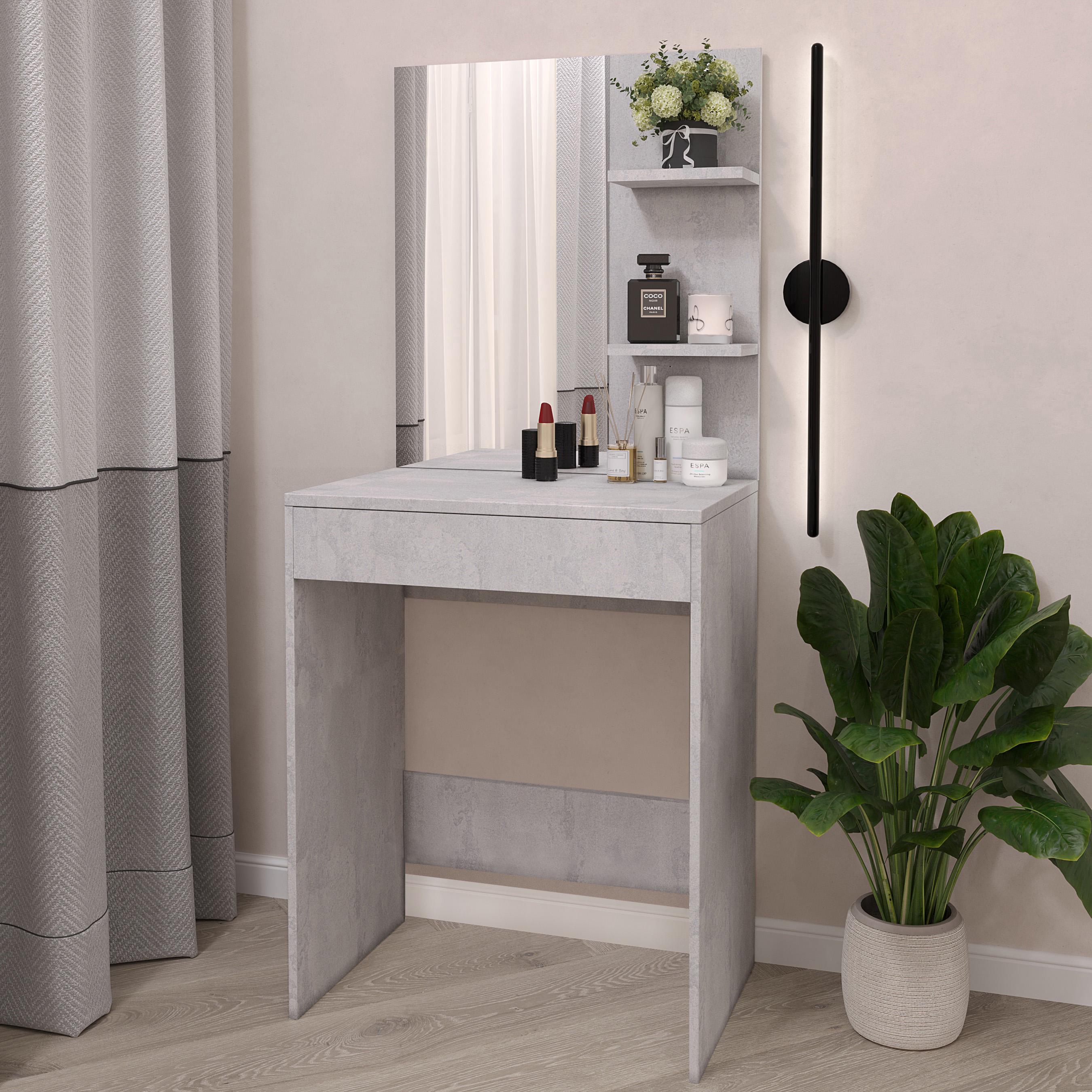 Столик для макіяжу 140х60х40 см Бетон