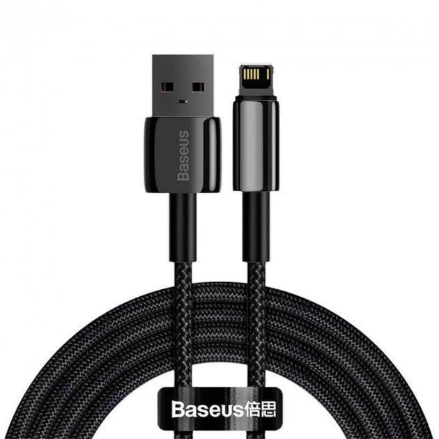 Кабель Baseus CALWJ-01 Tungsten Gold Fast Charging Cable USB to Lightning 2,4 A 1 м Black