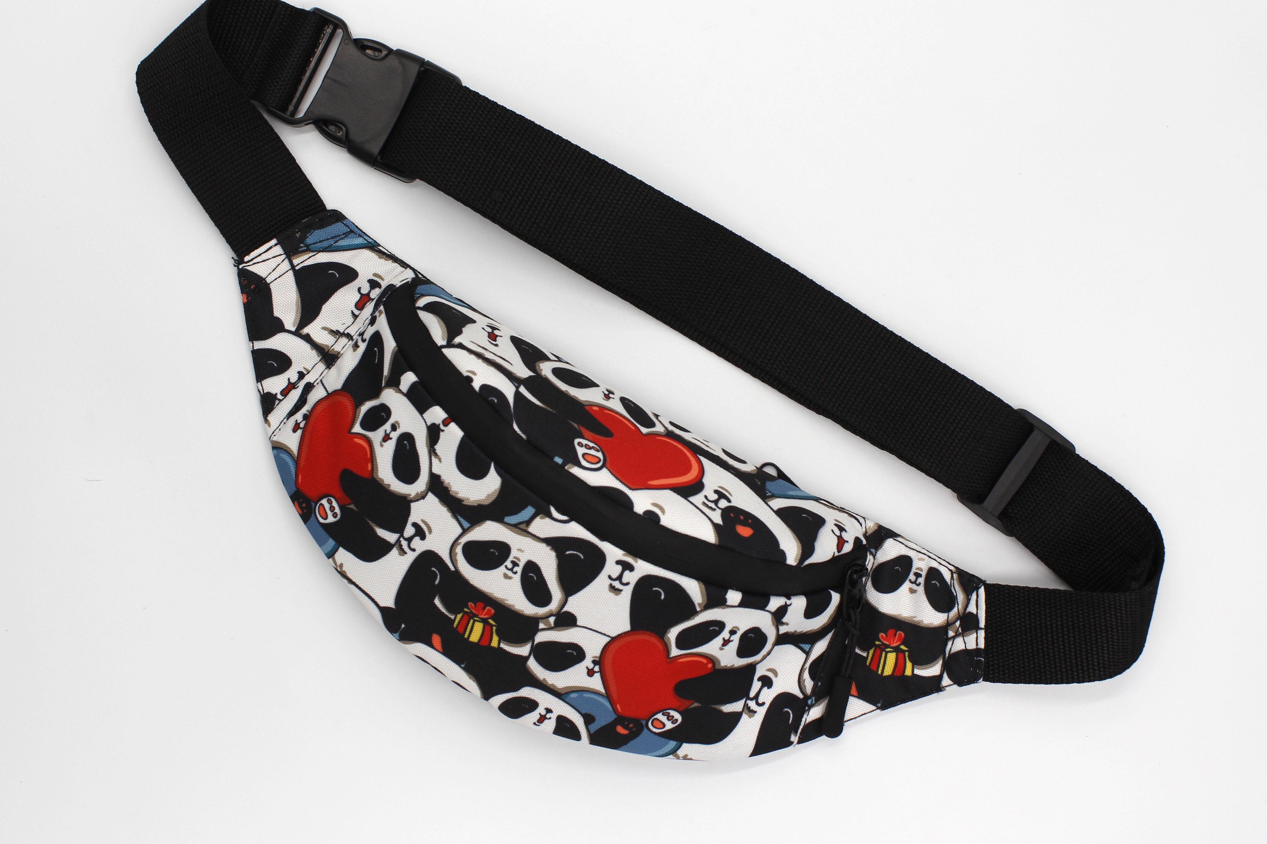 Сумка бананка Панда Серце (BT-026) - фото 2 Сумка бананка Панда Серце (BT-026) - фото 2