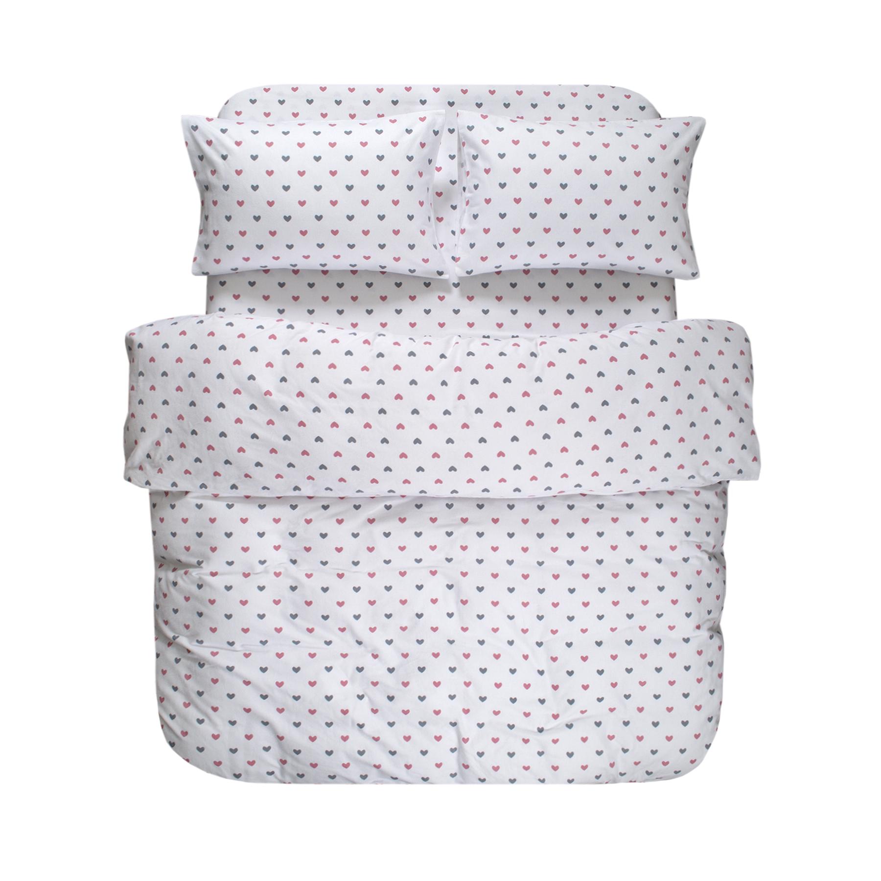 Комплект постельного белья Lotus Home Small Hearts фланель евро (svt-2000022349048)