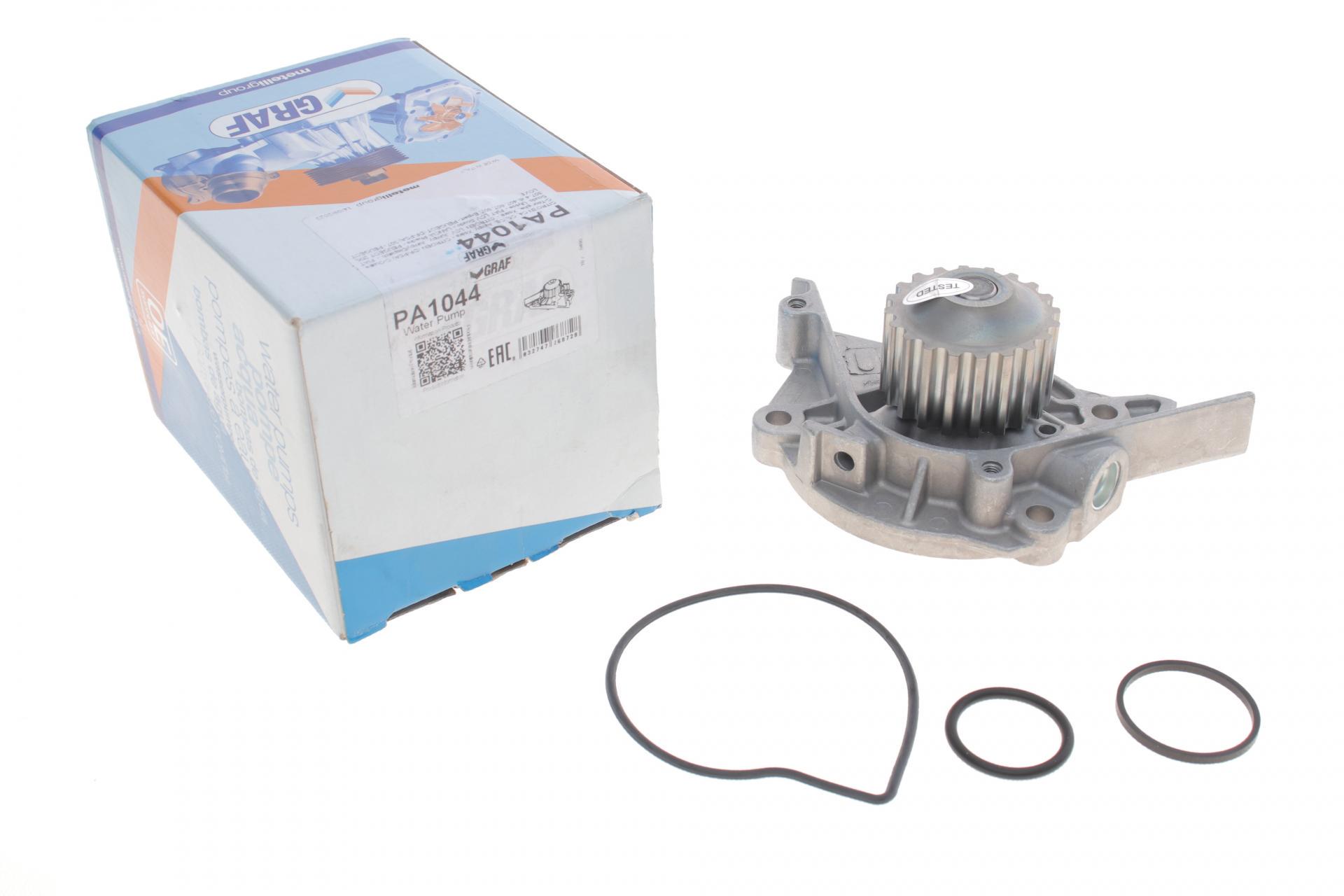 Водяная помпа Graf Citroen C4/C5/C8/Jumpy/Fiat Scudo/Peugeot 206/307/406 1.8/2.0/2.2 99- 20z R/B 6 лопастей (PA1044)