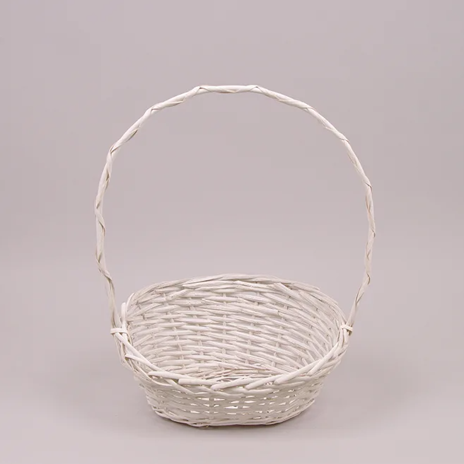 Корзина с лозы Flora Белый (5259)