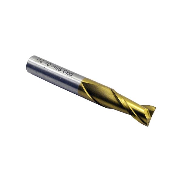 Фреза по металлу шпоночная твердосплавная легированная кобальтом P6M5K5 Ø 10,0 мм х Z2 (CZ HSS Co5) - фото 1 Фреза по металлу шпоночная твердосплавная легированная кобальтом P6M5K5 Ø 10,0 мм х Z2 (CZ HSS Co5) - фото 1